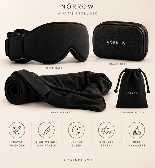 What's included in the Norrow Travel Sleep Set